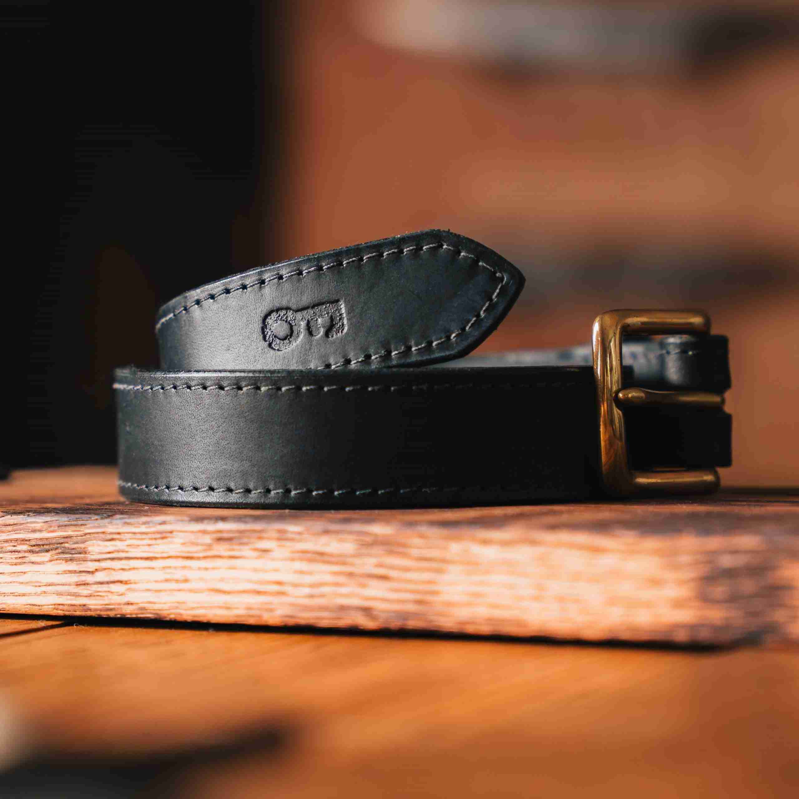 Black Leather Oldfield Forge Belt
