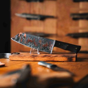 Bunka Damascus Cu-Mai Knife