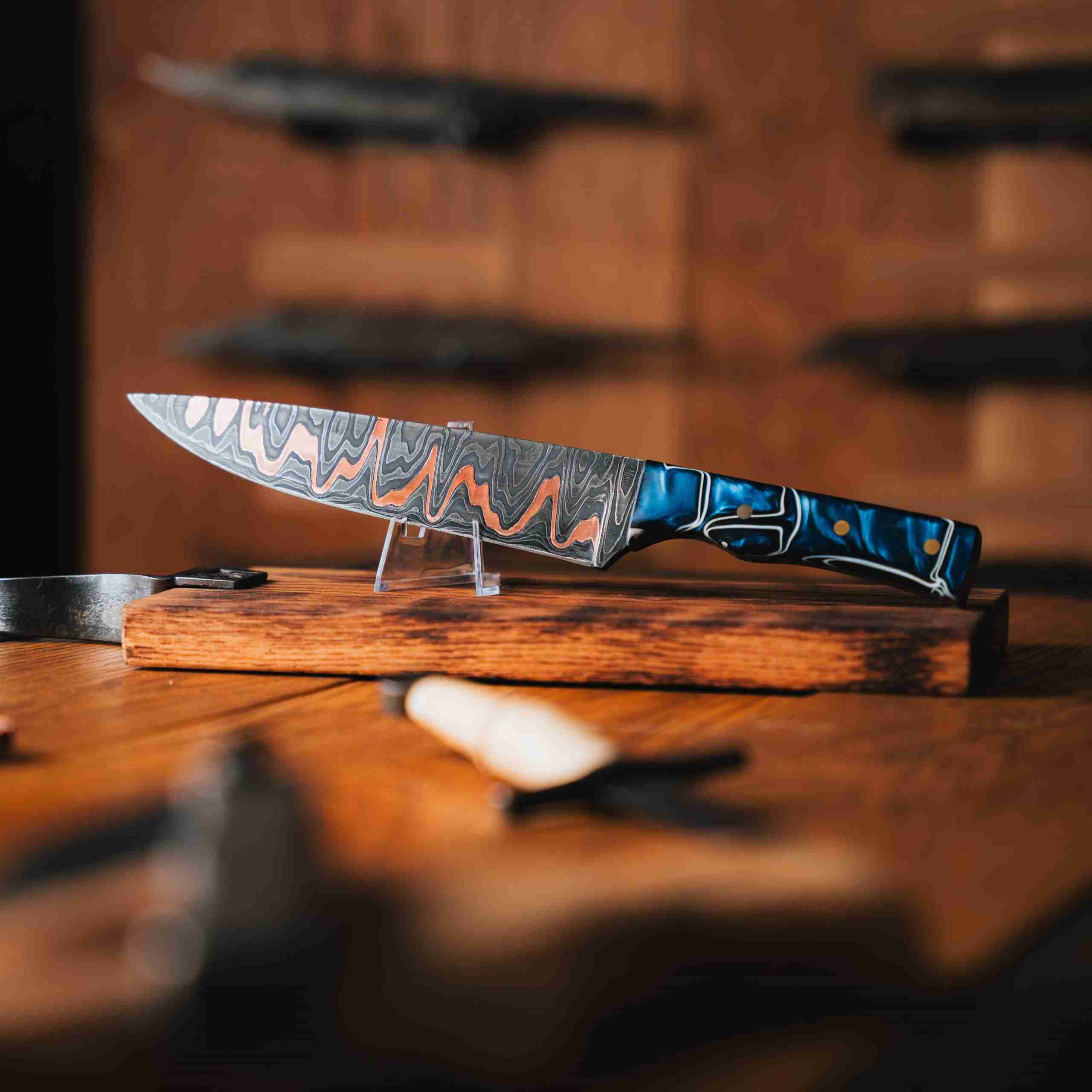 Damascus Cu-Mai Chefs Knife