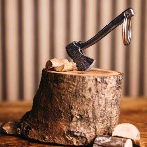 Hand Forged Mini Axe Keyring