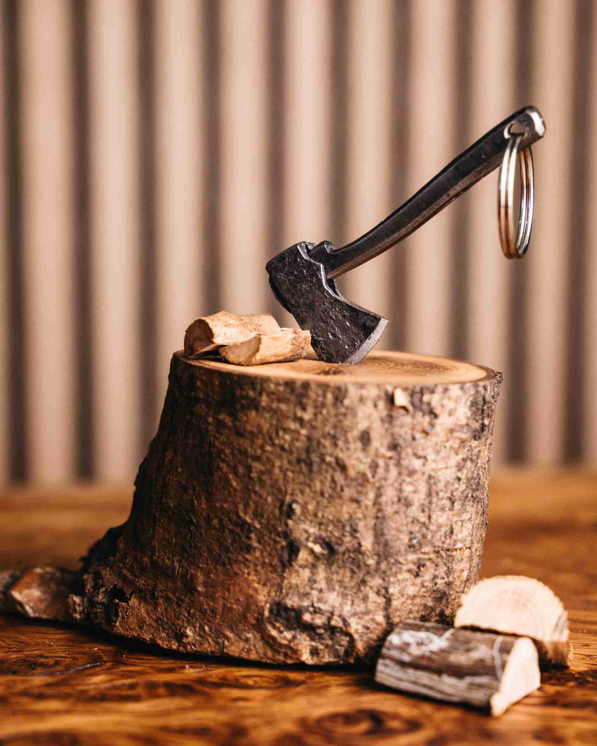 Hand Forged Mini Axe Keyring