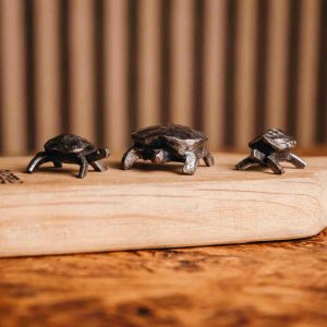 Hand Forged Mini Turtle Sculpture
