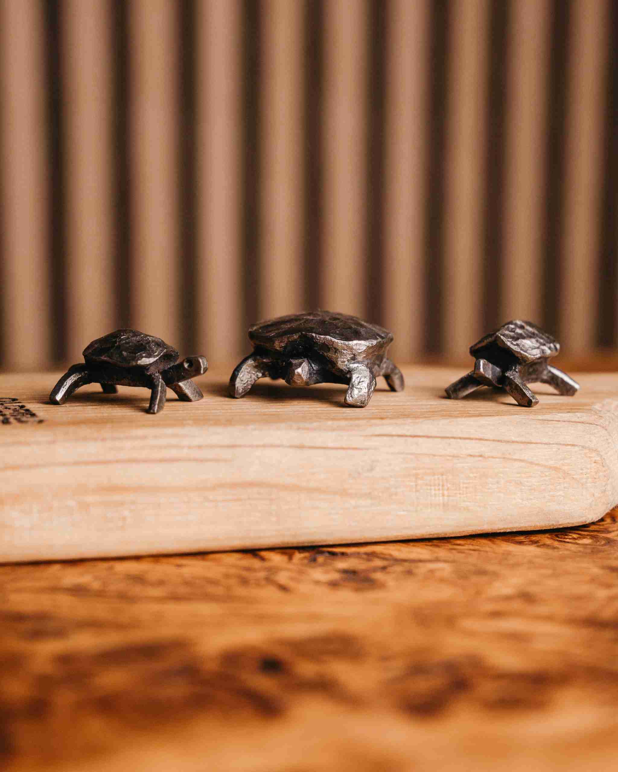 Hand Forged Mini Turtle Sculpture