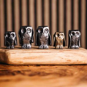 Hand Forged Mini Owl Sculpture