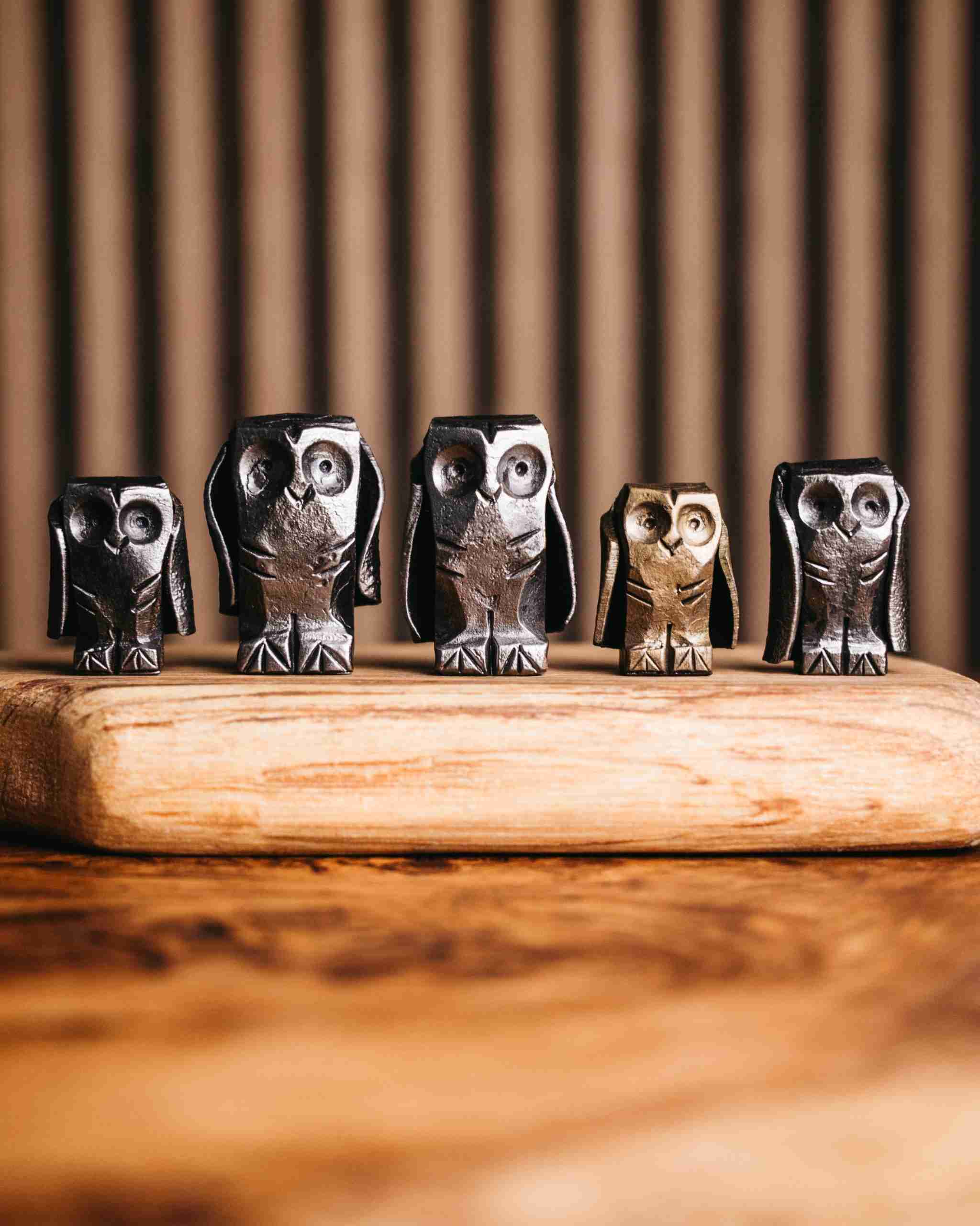 Hand Forged Mini Owl Sculpture