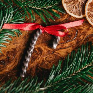 Forged Christmas Candy Cane Decoration