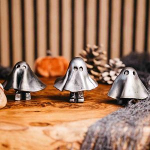 Hand Forged Mini Ghost Decoration