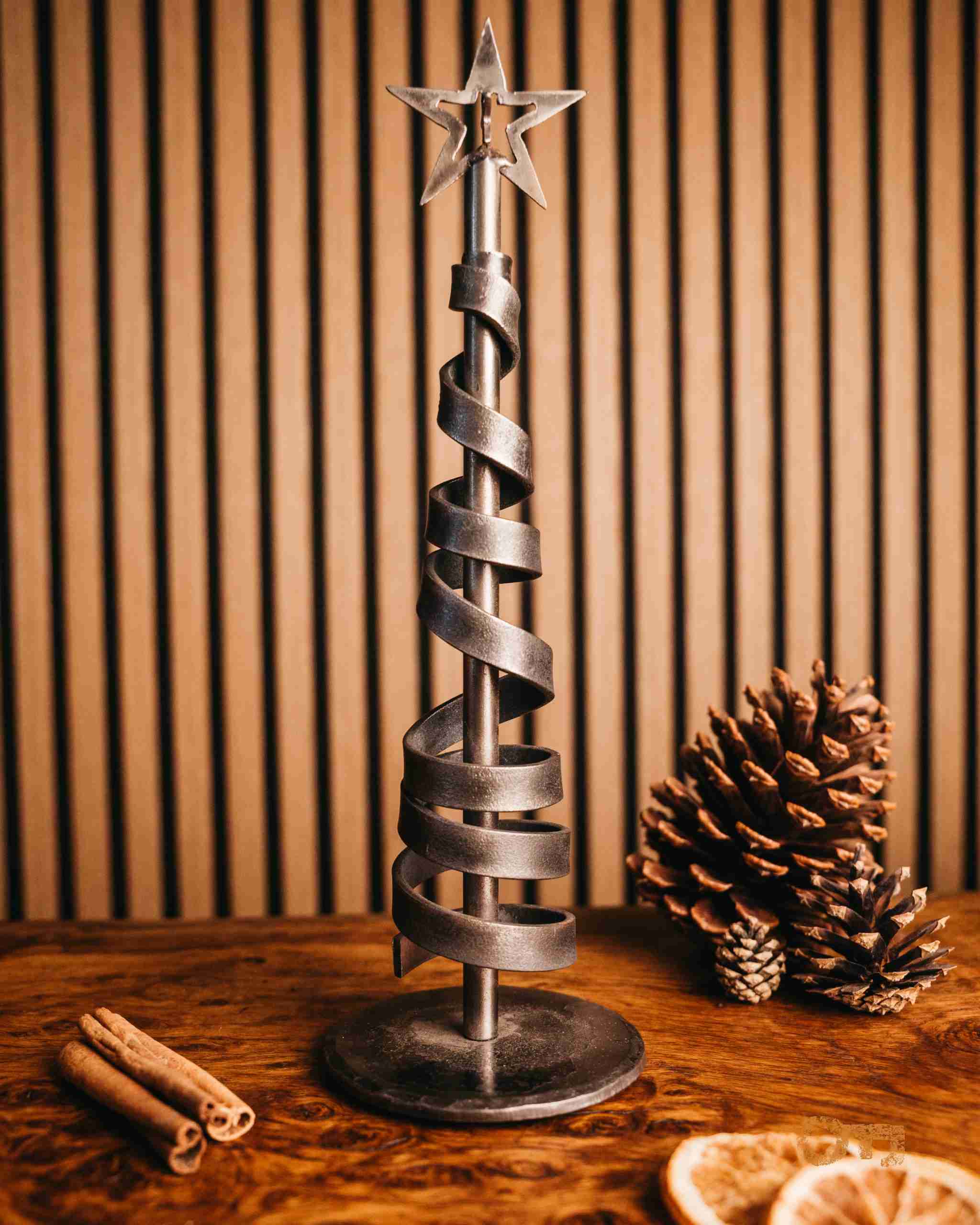 Hand Forged Metal Christmas Tree