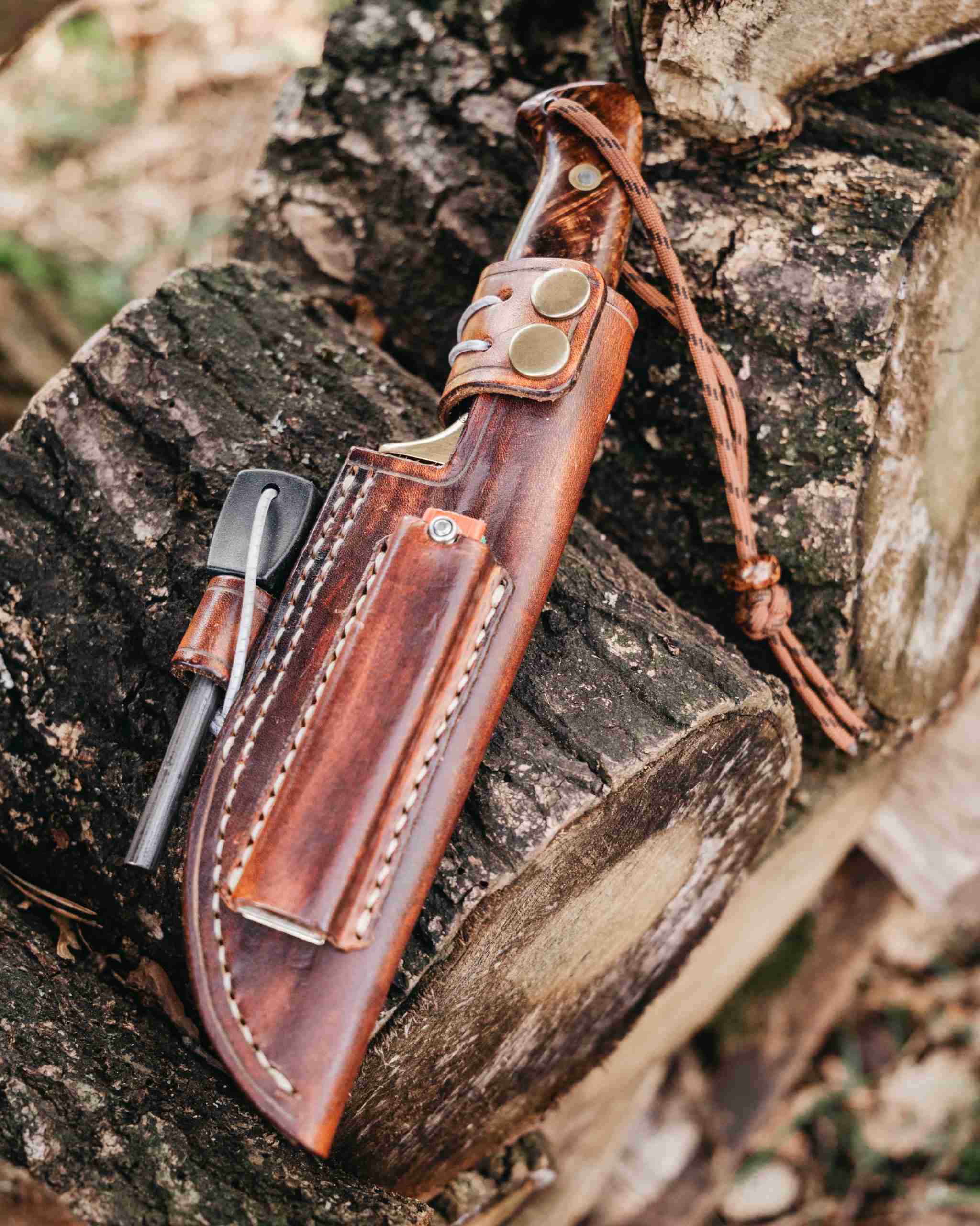 Oldfield Forge Luxury Leather Bushcraft Knife Sheath