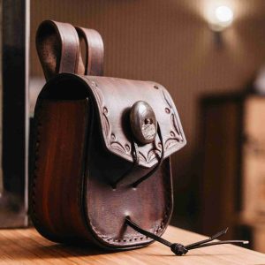 Oldfield Forge Handstitched Brown Leather Pouch