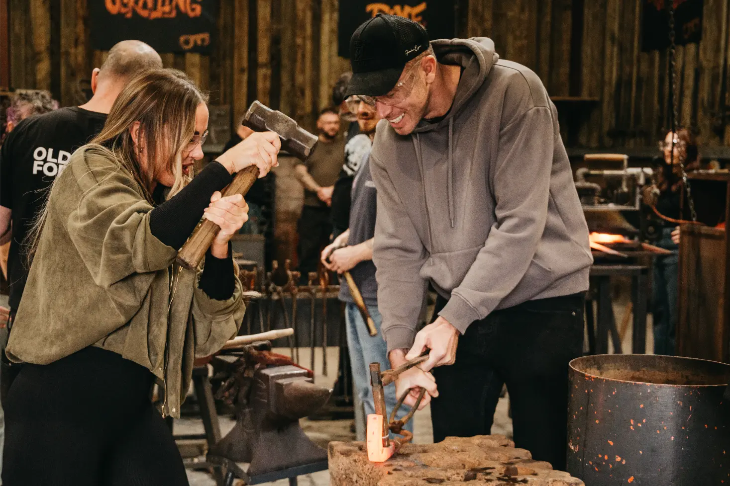 Oldfield Forge | Pizza Axe Making Blacksmithing Experience